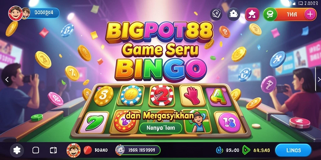 Tampilan menampilkan gameplay seru dalam permainan Bingo.
