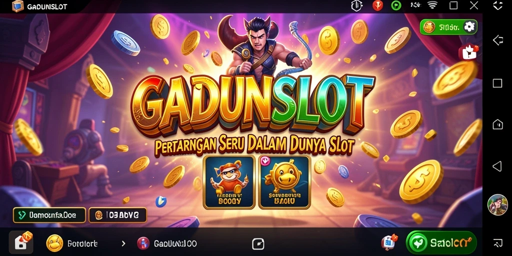 Gameplay seru dengan karakter bertarung di arena GADUNSLOT.