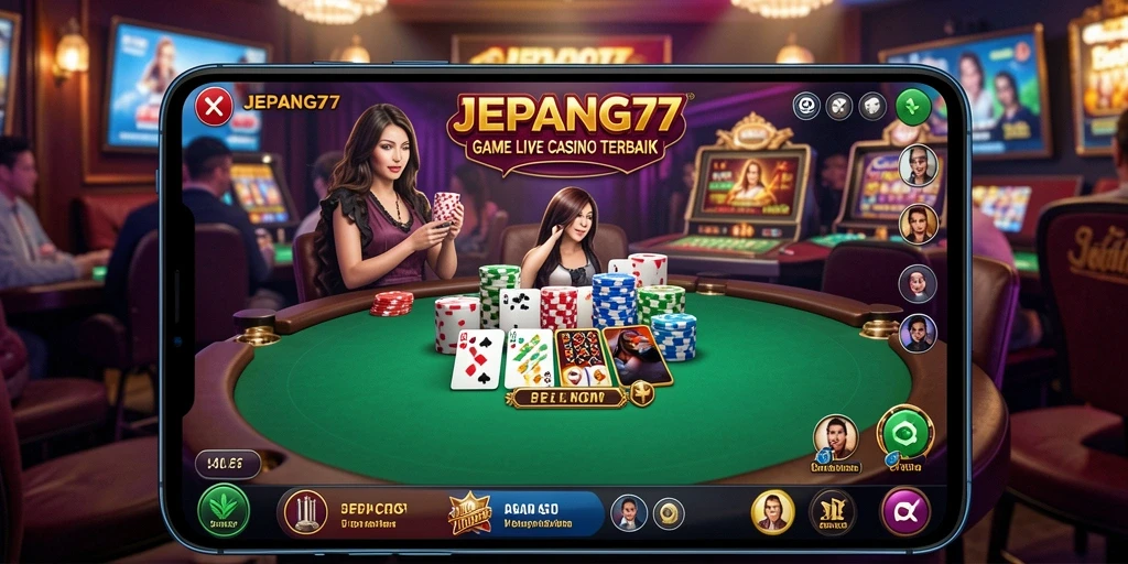 Tampilan gameplay Live Casino yang menarik dari JEPANG77.