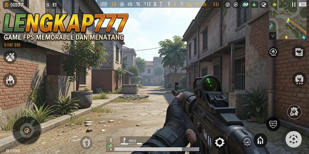 Tampilan gameplay seru LENGKAP777 dengan aksi tembak-menembak.
