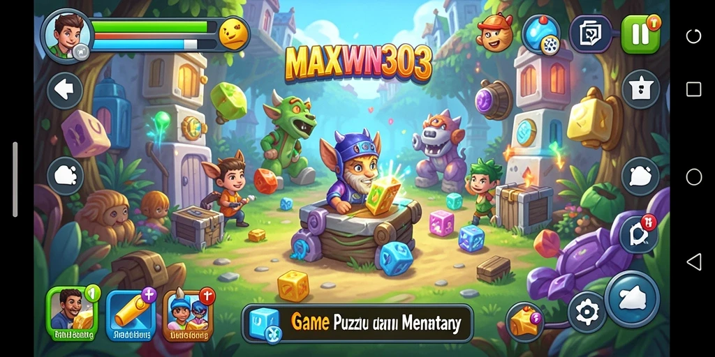 Gameplay seru MAXWIN303 dengan berbagai tantangan puzzle.