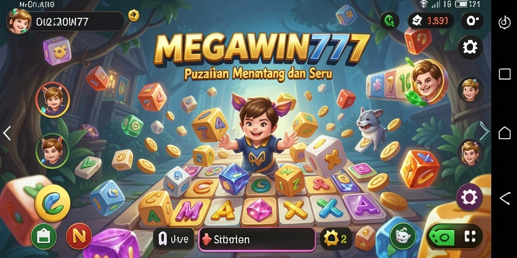 Tangkapan layar gameplay MEGAWIN777 yang menampilkan tantangan Puzzle.