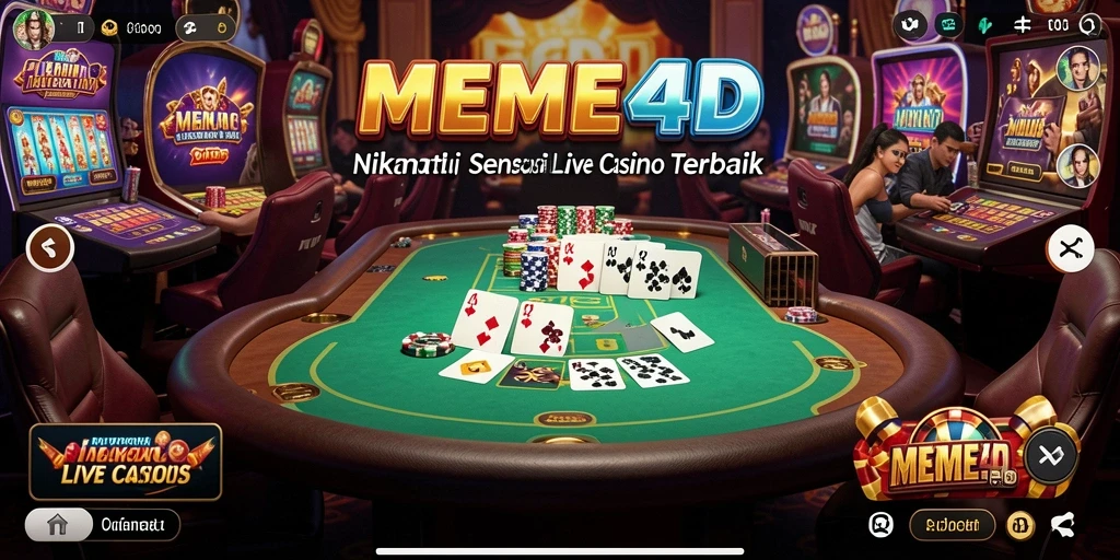 Tampilan gameplay Live Casino yang menarik dan interaktif.