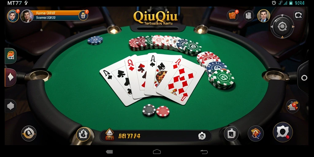 Tampilan seru dari gameplay QiuQiu di MT777.