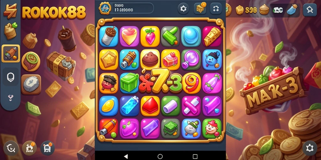 Menampilkan gameplay seru dan berwarna dari ROKOK88.