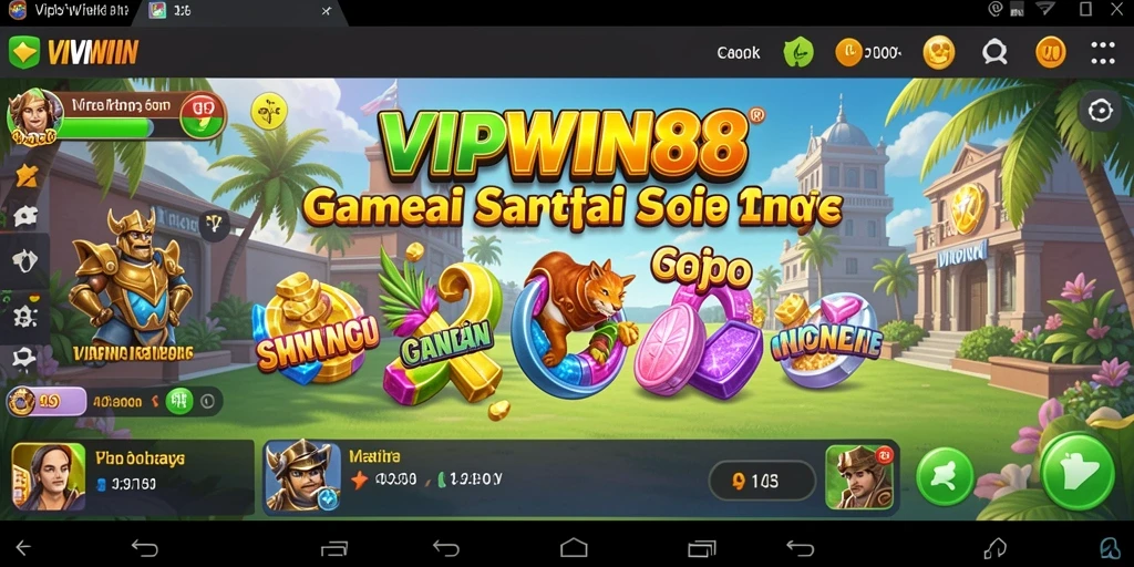 Tampilan gameplay <strong>VIPWIN88</strong> yang cerah dan menarik.