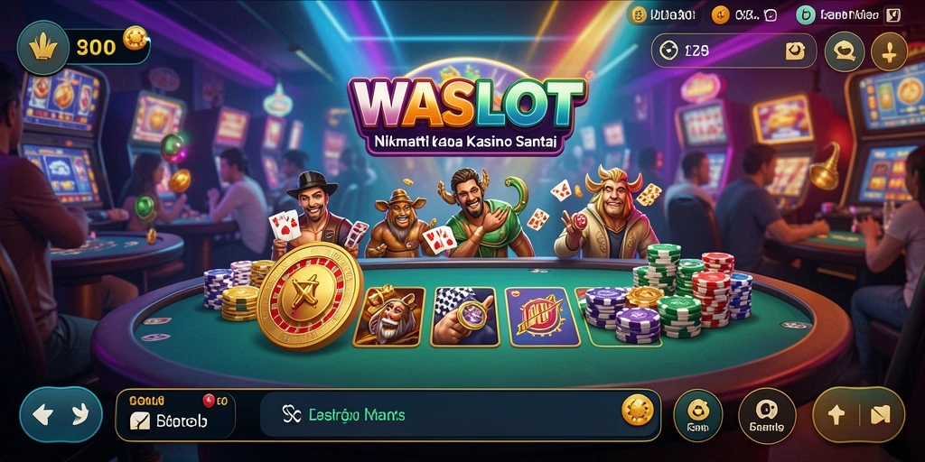 Tampilan gameplay seru WASLOT yang menghibur dan penuh warna.